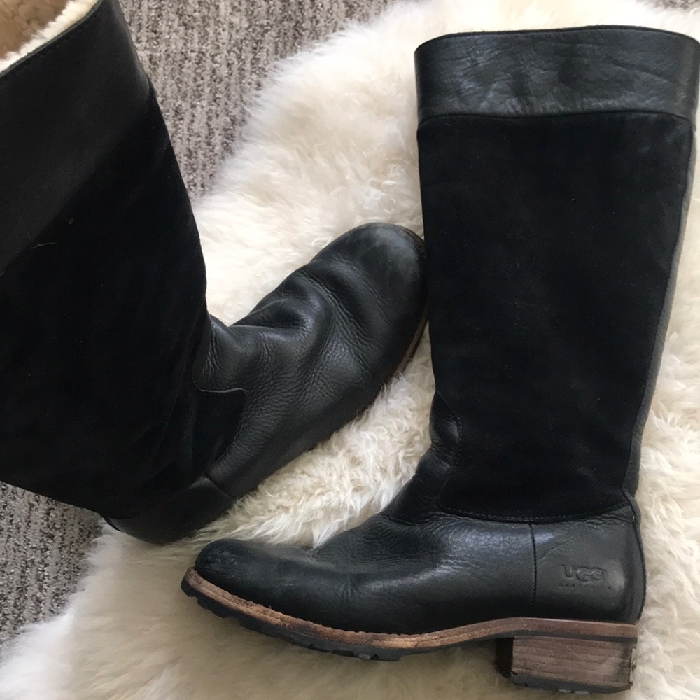 Ugg Leather and Shearling boots